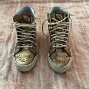 rose gold vans used has some imperfections